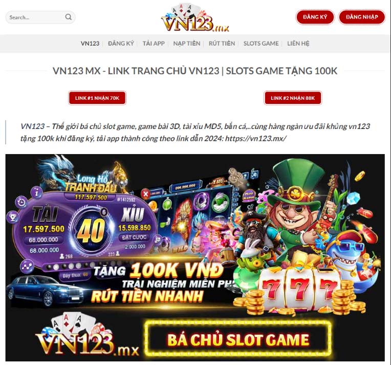 vn123.mx - trang truy cập vào VN123 slot mới nhất